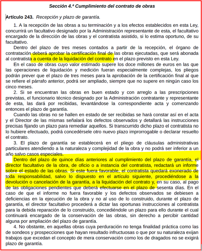 Articulo 243 seccion 4